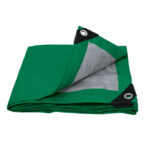 Lona de polietileno color verde 5m x 6m
