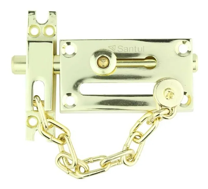 Pasador Con Cadena Santul Alta Seguridad Botón Con Resorte